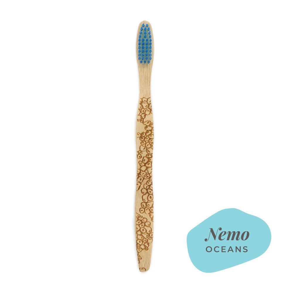 Load image into Gallery viewer, A plastic-free bamboo handled eco toothbrush.
