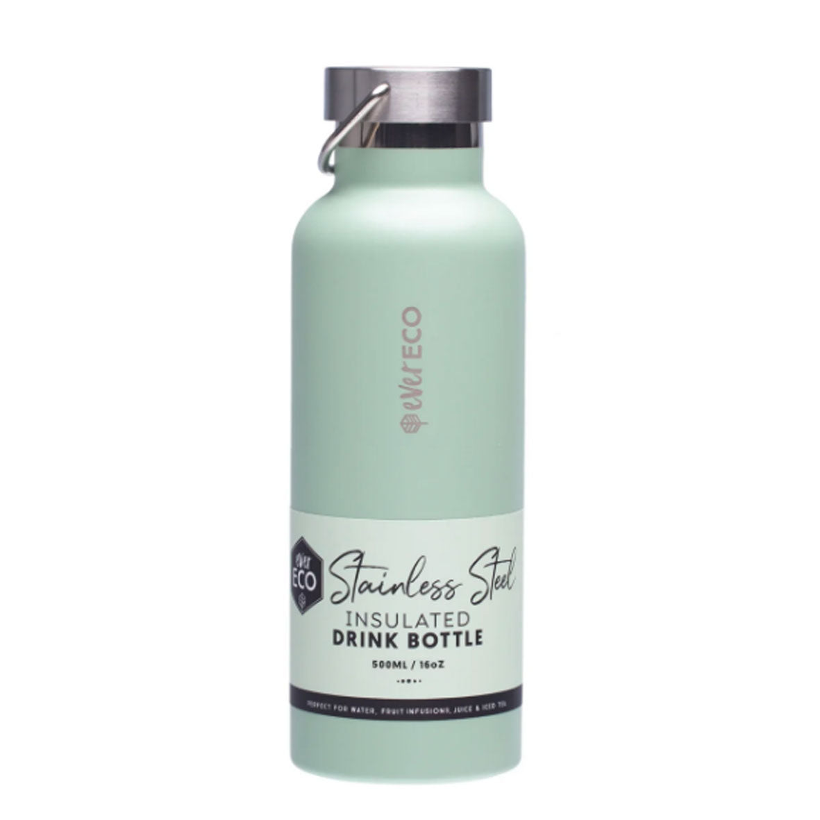 Ever Eco insulated stainless steel drink bottle Sage. Shop at Diminish.