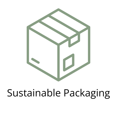 All our products come in sustainable packaging. Plastic-free shop diminish.