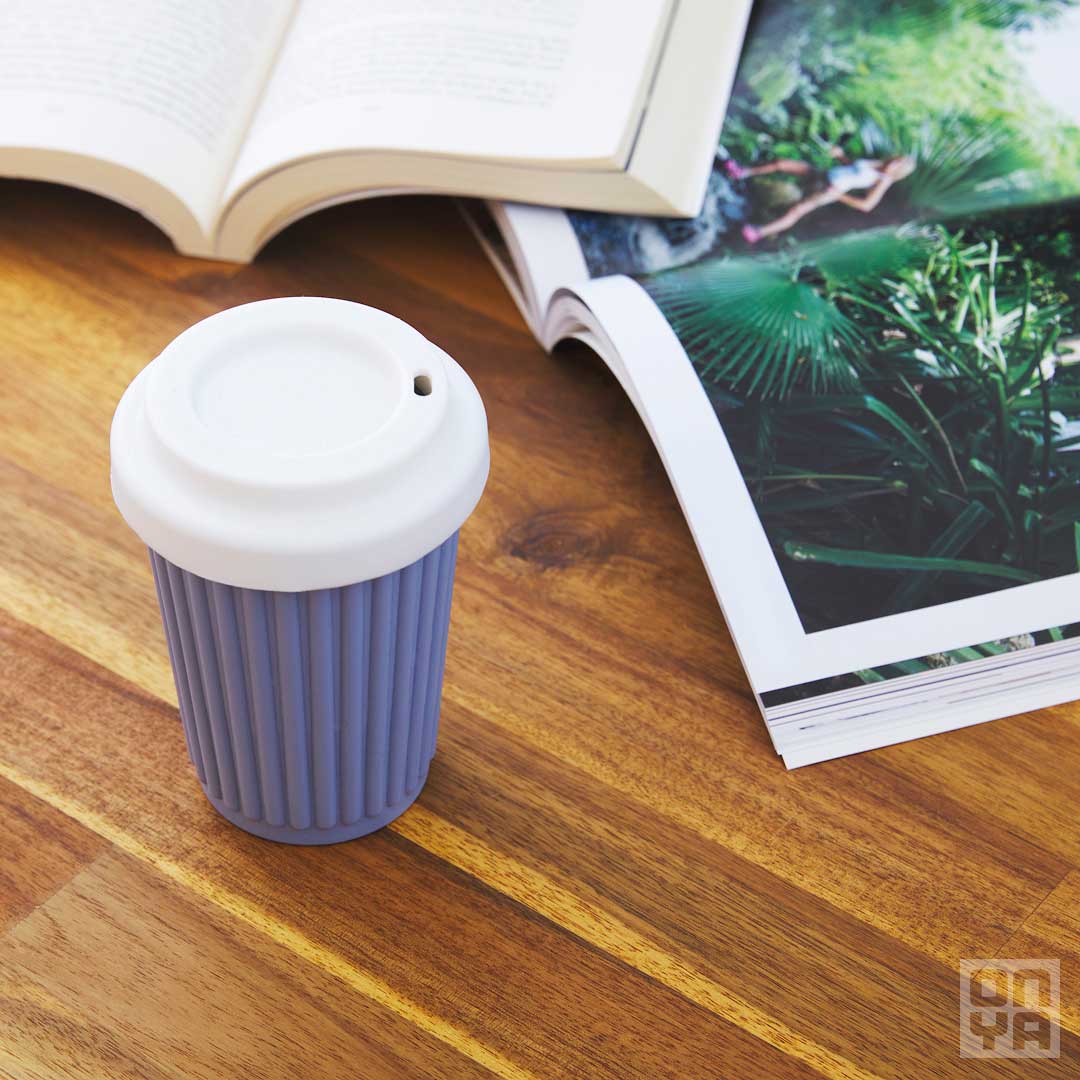 Load image into Gallery viewer, Onya reusable silicone coffee cup - grey. Adelaide Eco Shop Diminish.
