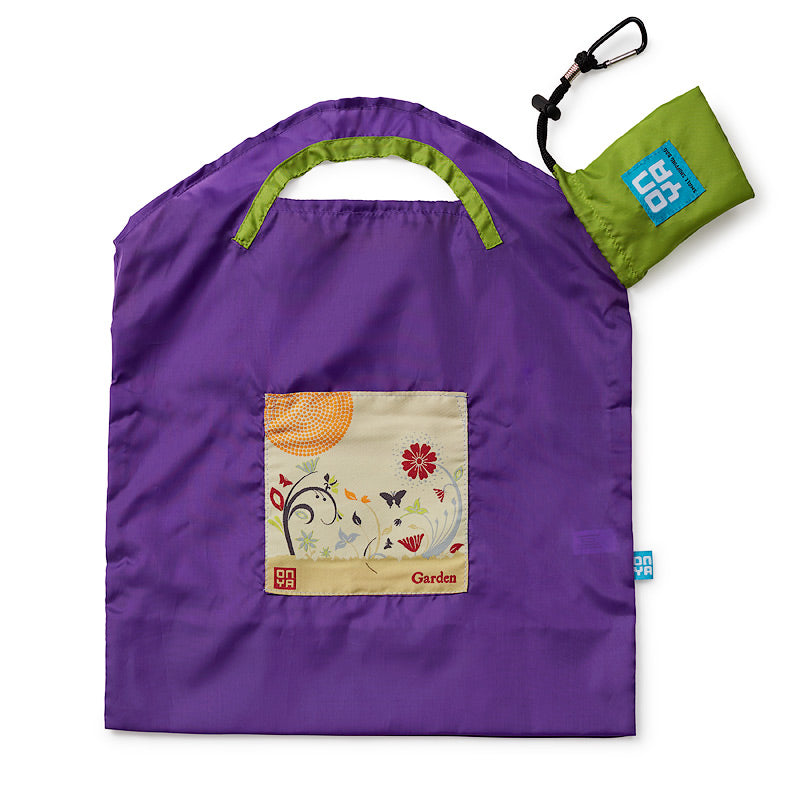 Onya resuable produce bag - garden. Purple. Eco Shop Diminish.