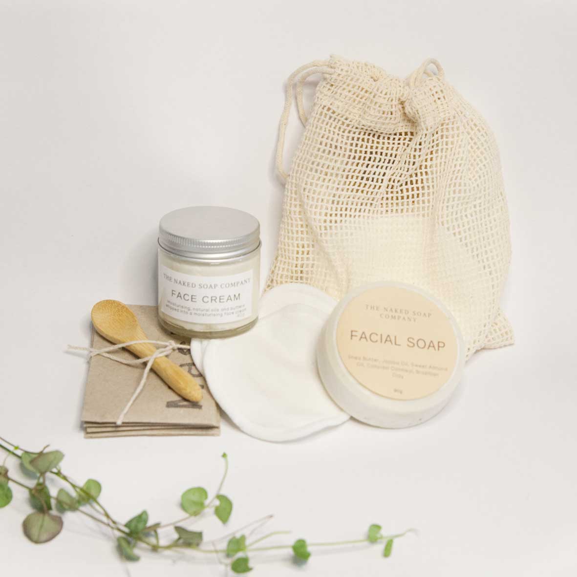 Eco Mother's Day Gift pack with 4 plastic-free self-care items. By Diminish.