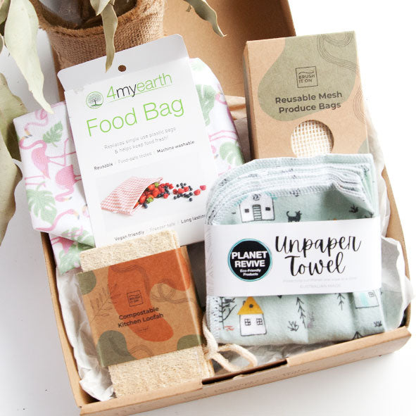 Monthly Eco Subscription box filled with plastic-free and sustainable products. 