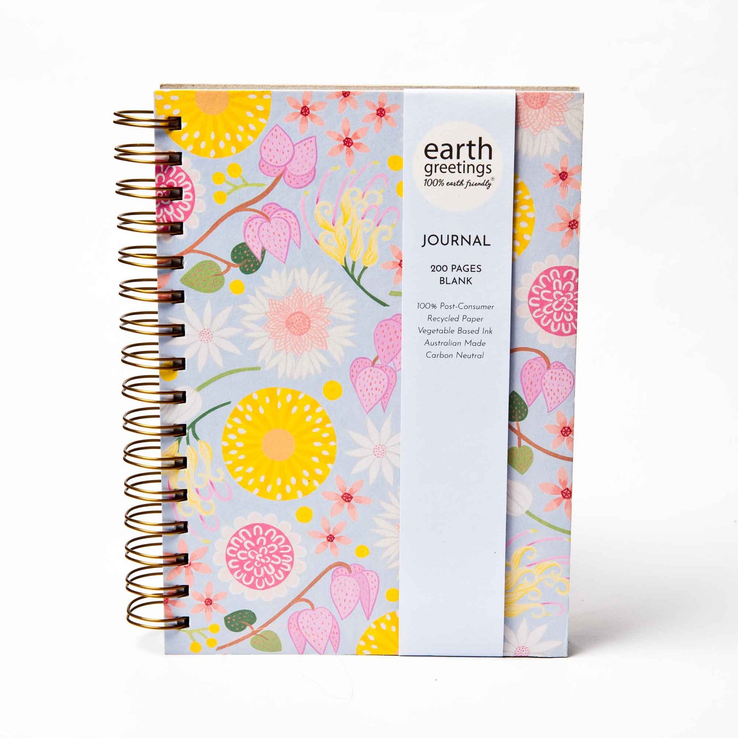 Earth Greetings Nature Inspired Journal with 100% Post-Consumer Recycled Paper
