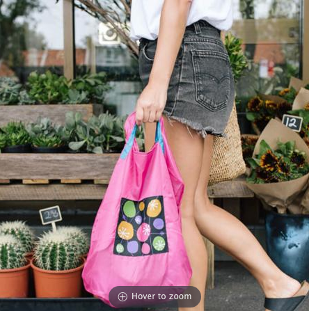 Onya pink reusable shopping bag. Diminish.