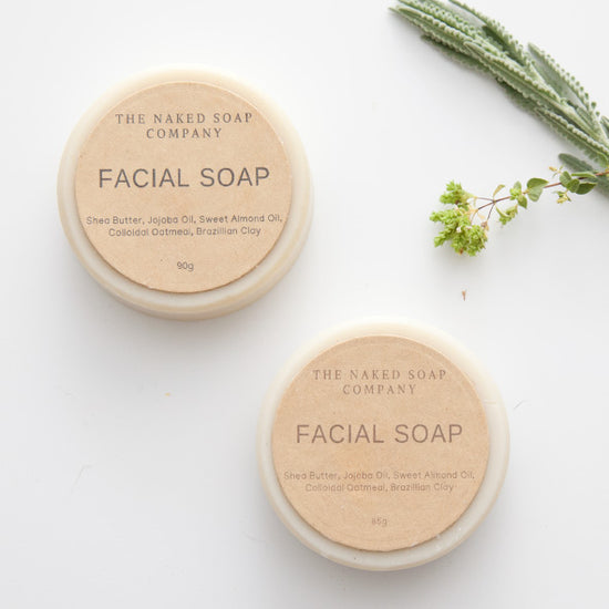 The Naked Soap Company Oatmeal plastic-free facial Cleanser. Diminish.