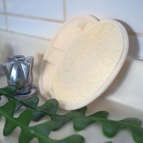 2 all-natural and plastic-free body loofahs.