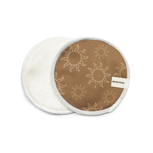 Load image into Gallery viewer, sun pattern bamboo cotton reusable nursing pad
