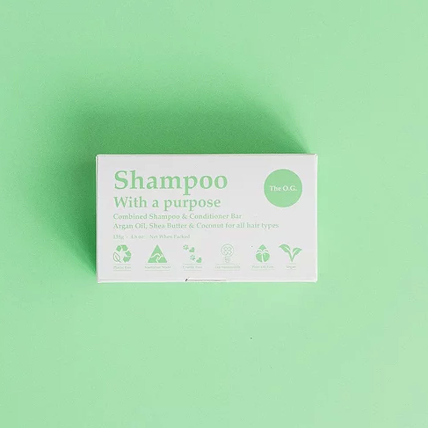 Load image into Gallery viewer, Box of Shampoo With a Purpose Shampoo And Conditioner Bar. The OG. Plastic-free. Diminish.
