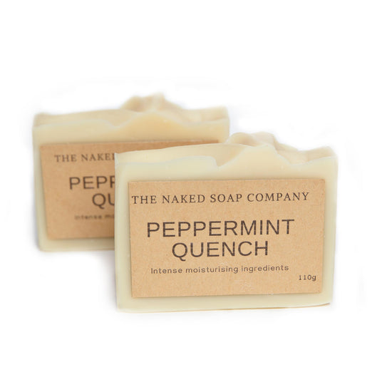 Load image into Gallery viewer, The Naked Soap Company Peppermint Quench Vegan and Non-Toxic Body Soap.
